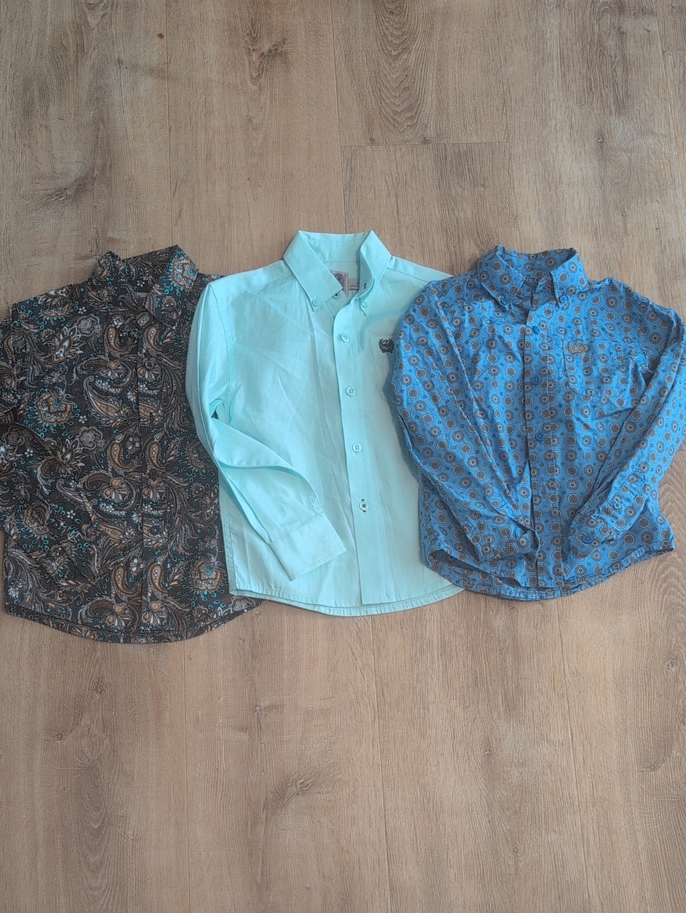 Toddler Boys CINCH Button-Up WESTERN Long Sleeve shirts - 3